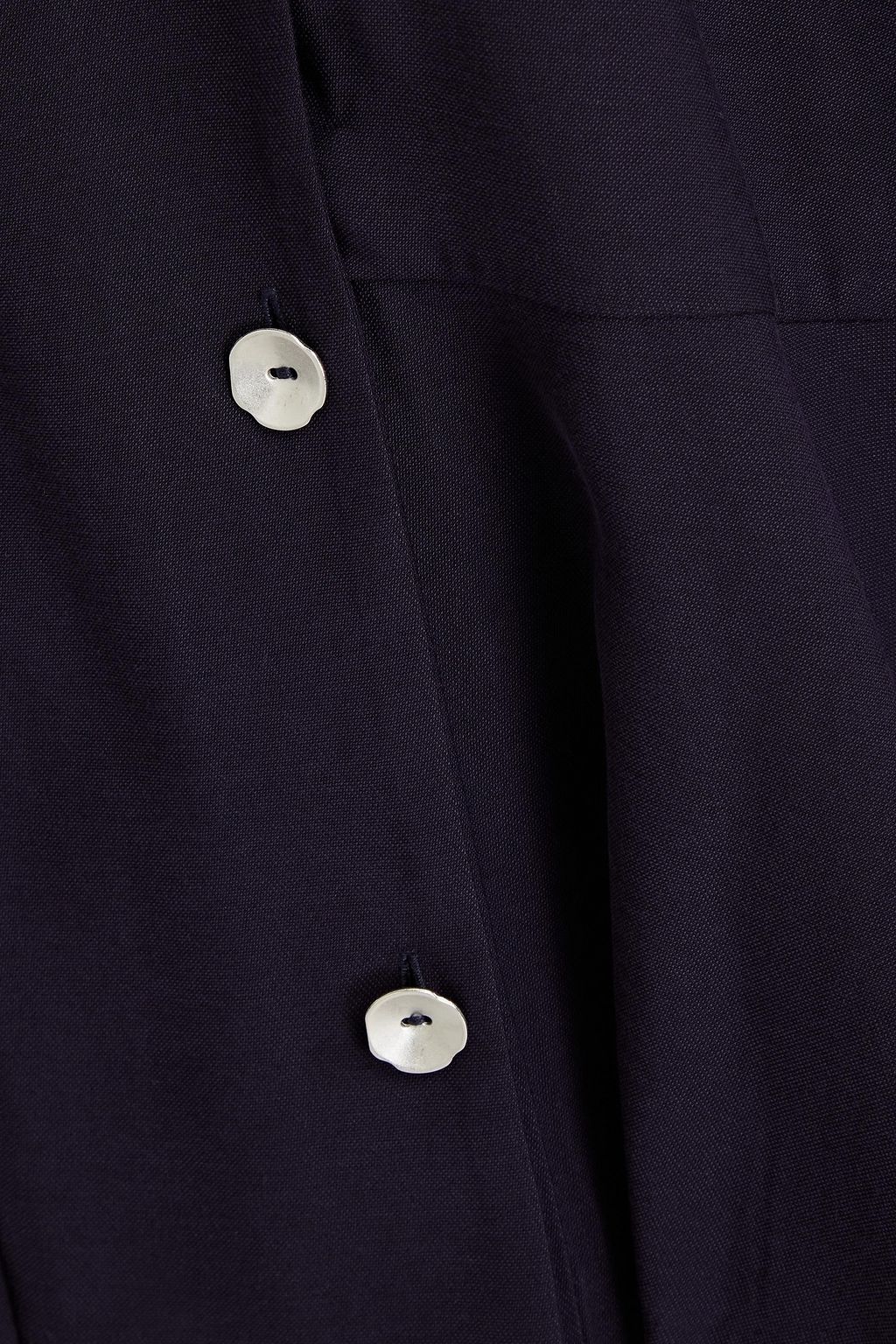 CLAUDIE PIERLOT Gathered twill mini shirt dress