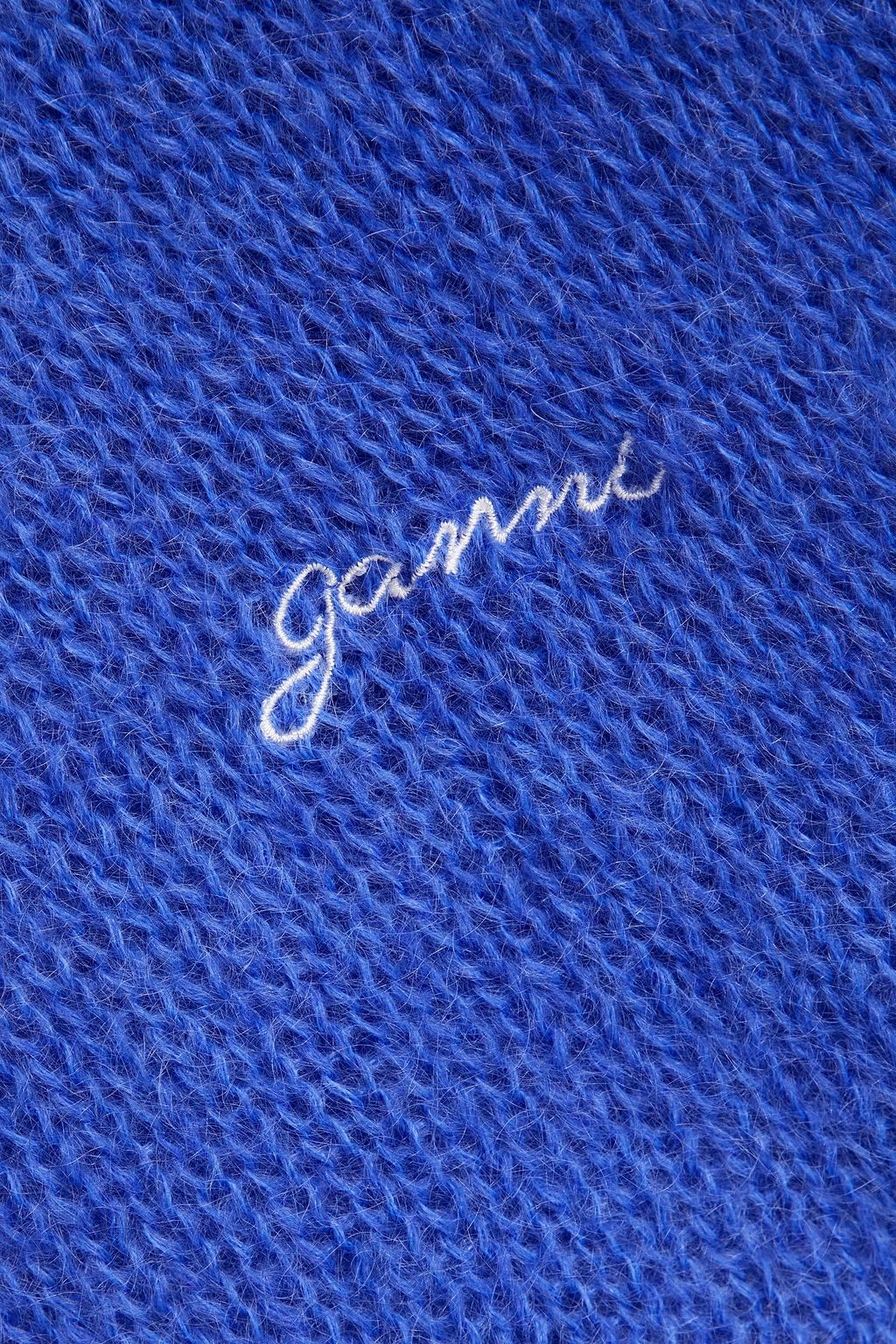GANNI Mohair-blend sweater
