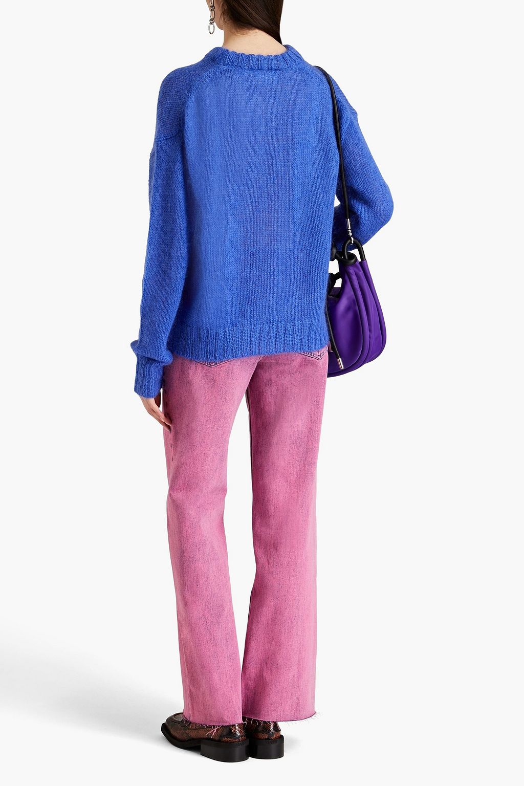 GANNI Mohair-blend sweater