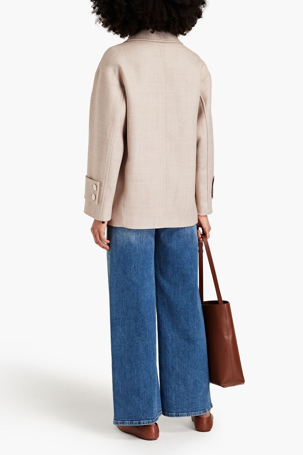 CLAUDIE PIERLOT Double-breasted twill coat