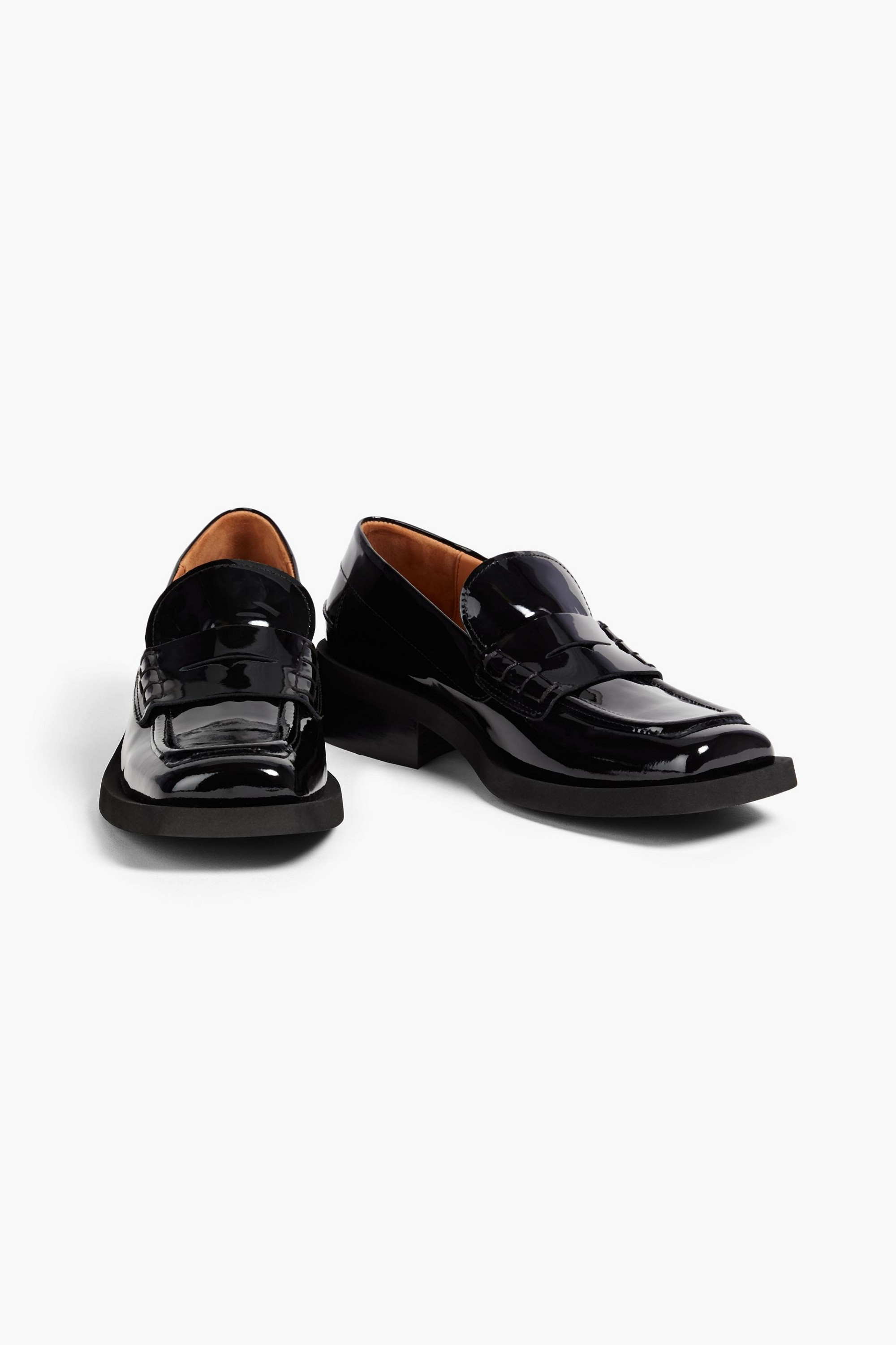 GANNI パテントレザーローファー 38 GANNI - Patent-leather loafers | Plush