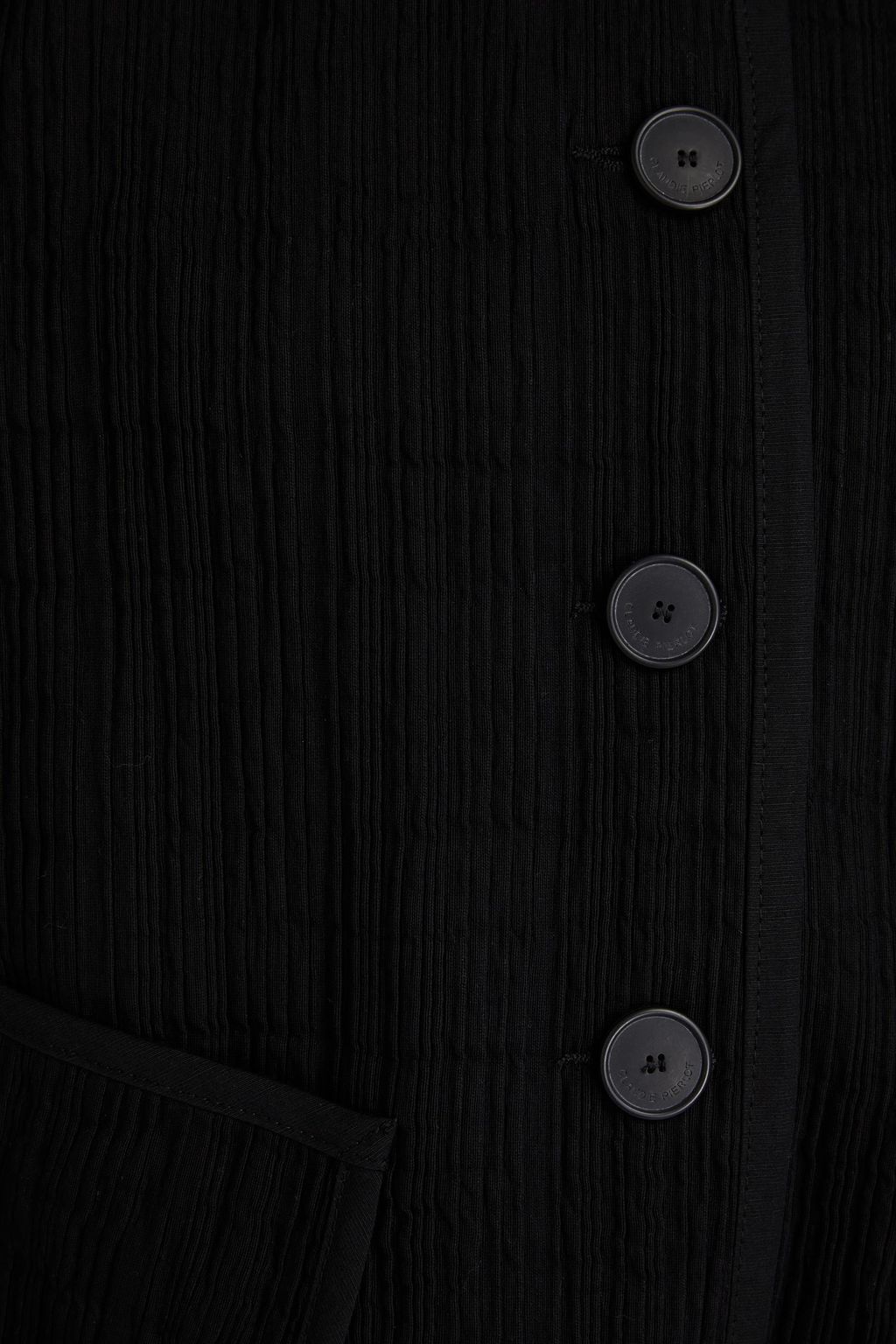 CLAUDIE PIERLOT Plissé cotton-blend jacket