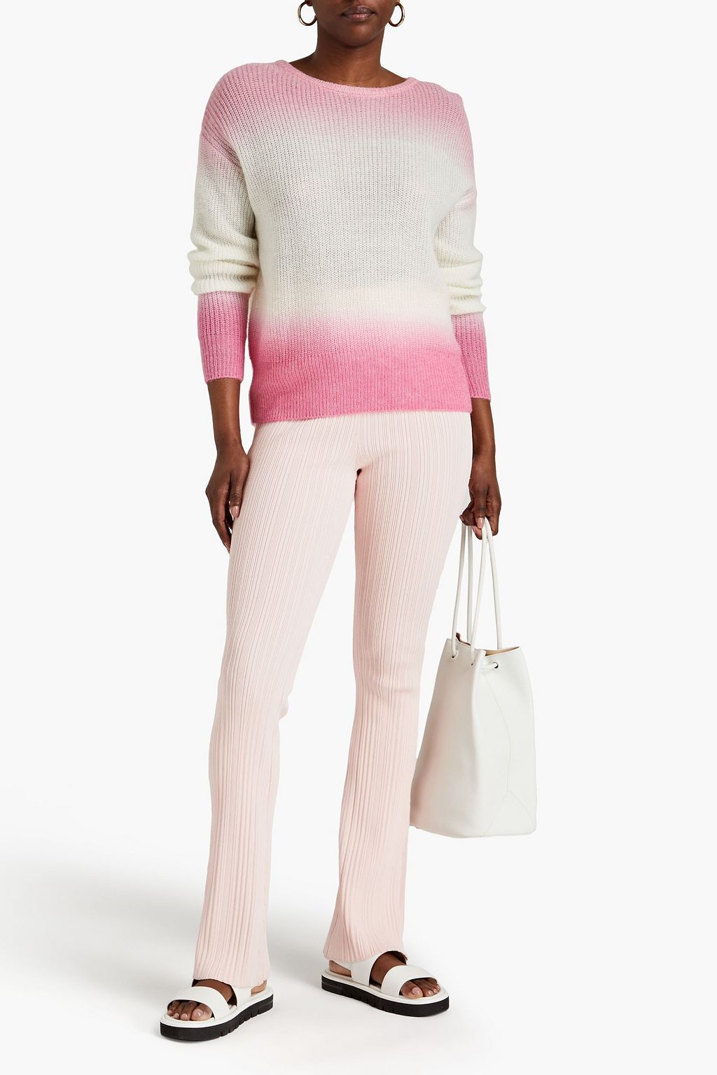 CLAUDIE PIERLOT Dégradé ribbed-knit sweater