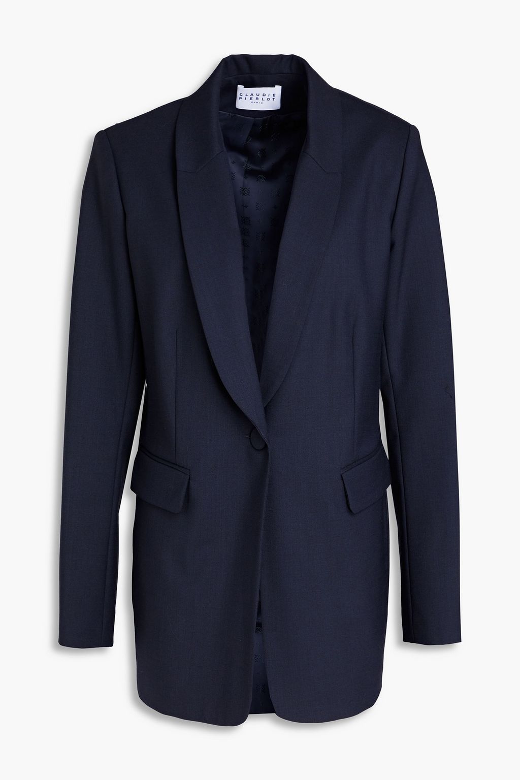 Vaincue wool blend twill blazer