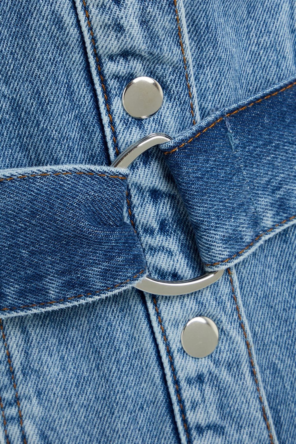 CLAUDIE PIERLOT Faded denim mini dress