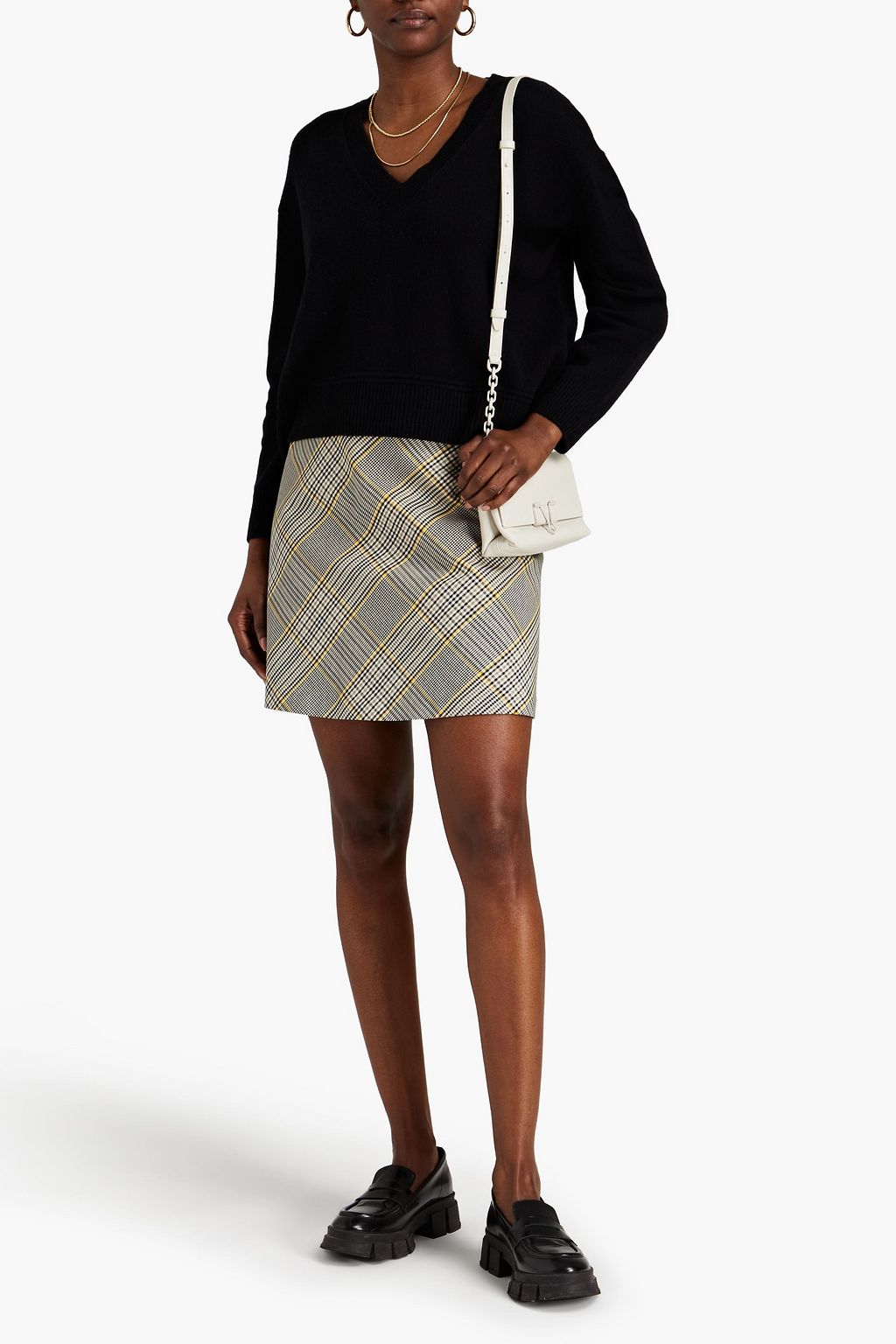 CLAUDIE PIERLOT Cropped wool and cashmere-blend sweater