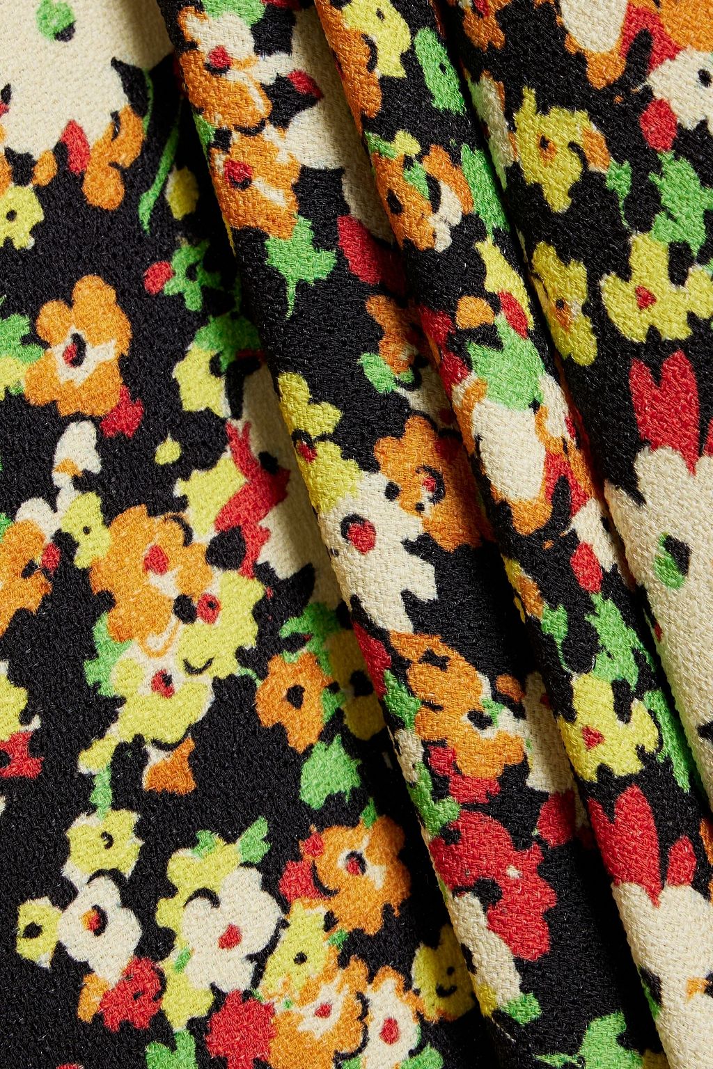 MARNI クレープ スカート ドレープ入り フローラルプリント