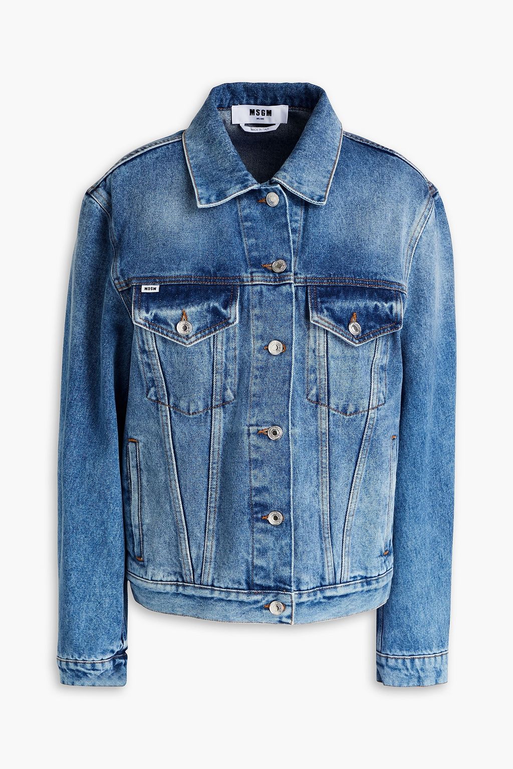 mat protest Situatie MSGM Printed denim jacket | Sale up to 70% off | THE OUTNET