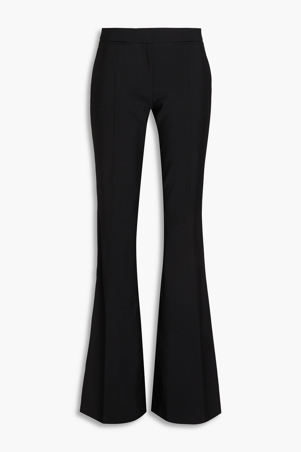 mcqueen - wool-crepe flared pants - black - it 38