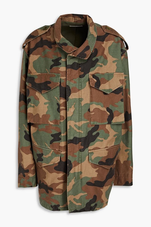 Jackie camouflage-print cotton-blend jacket