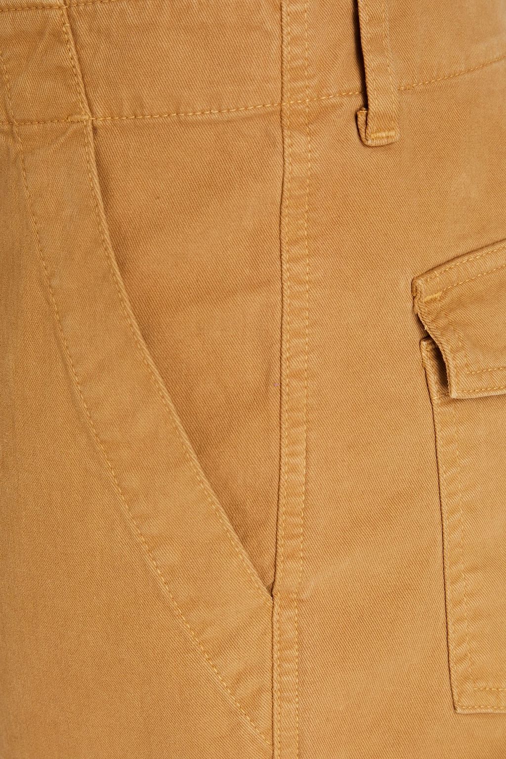 NILI LOTAN Jenna cropped cotton-blend twill slim-leg pants