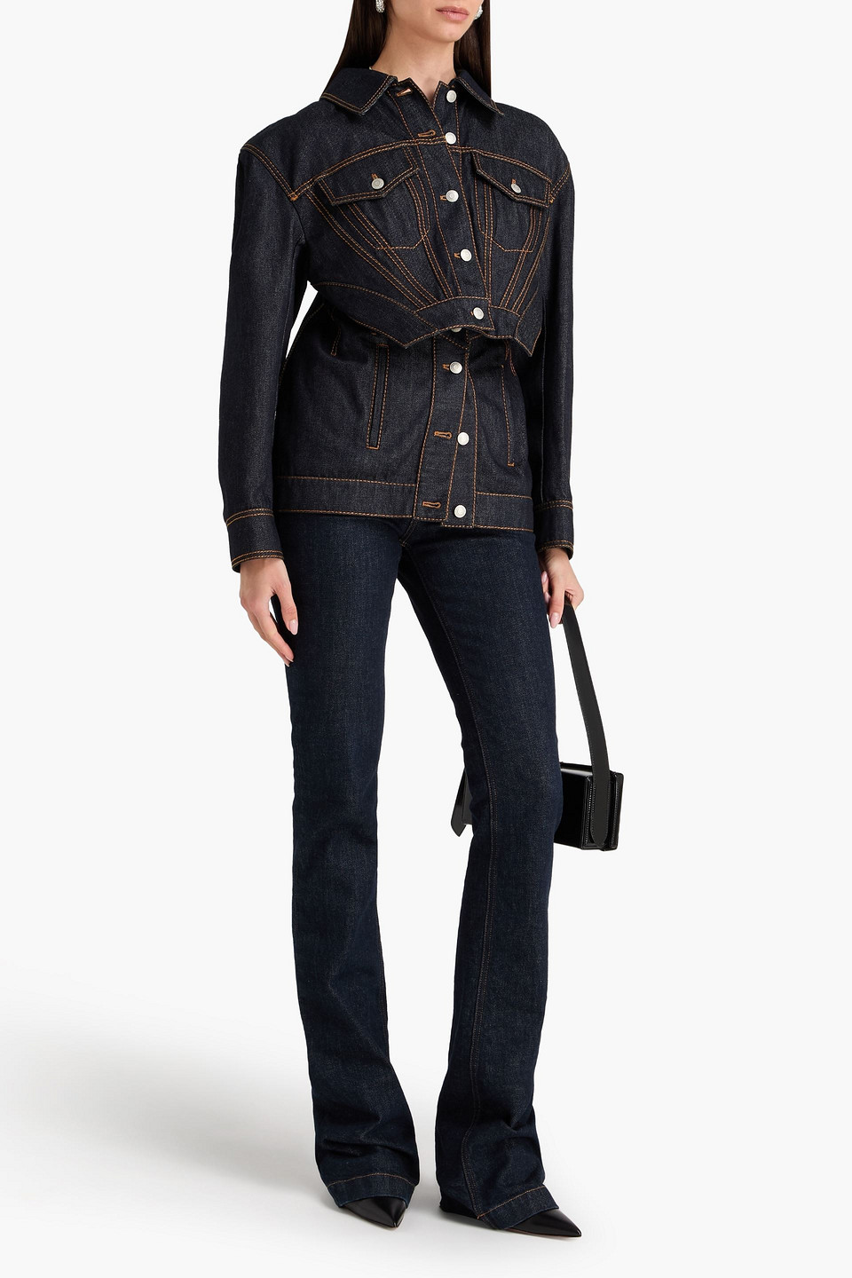  Mcqueen - Jeansjacke Mit Cut-outs - Blau - It 44 