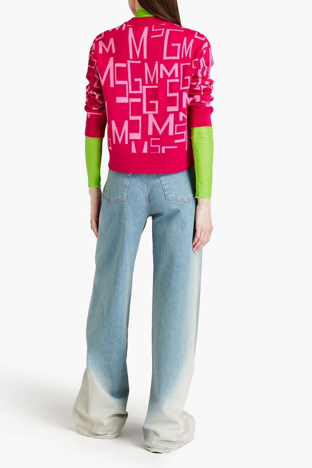 MSGM Pullover aus Jacquard-Strick aus einer Wollmischung