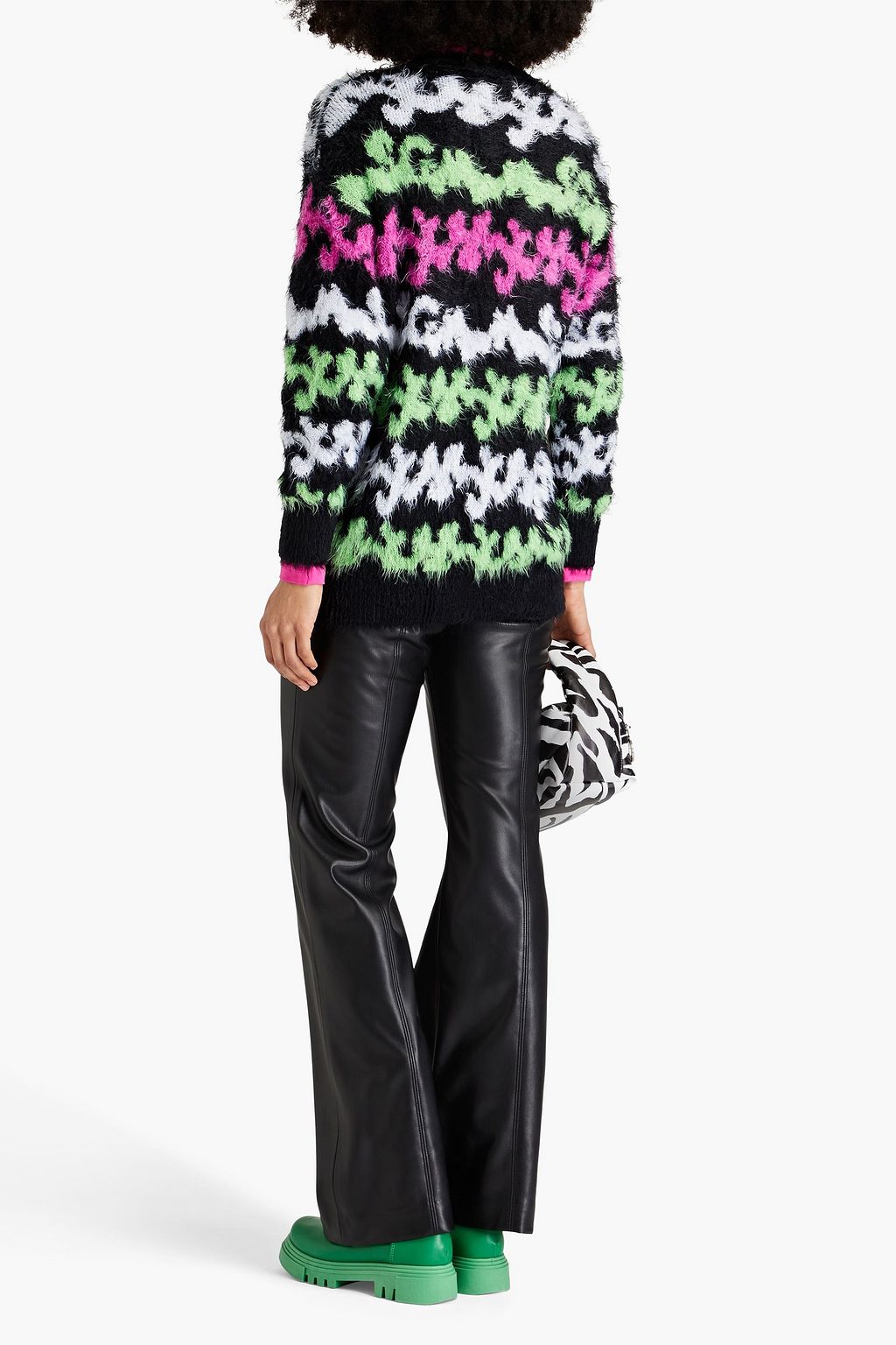 MSGM ブラッシュドインターシャニット カーディガン