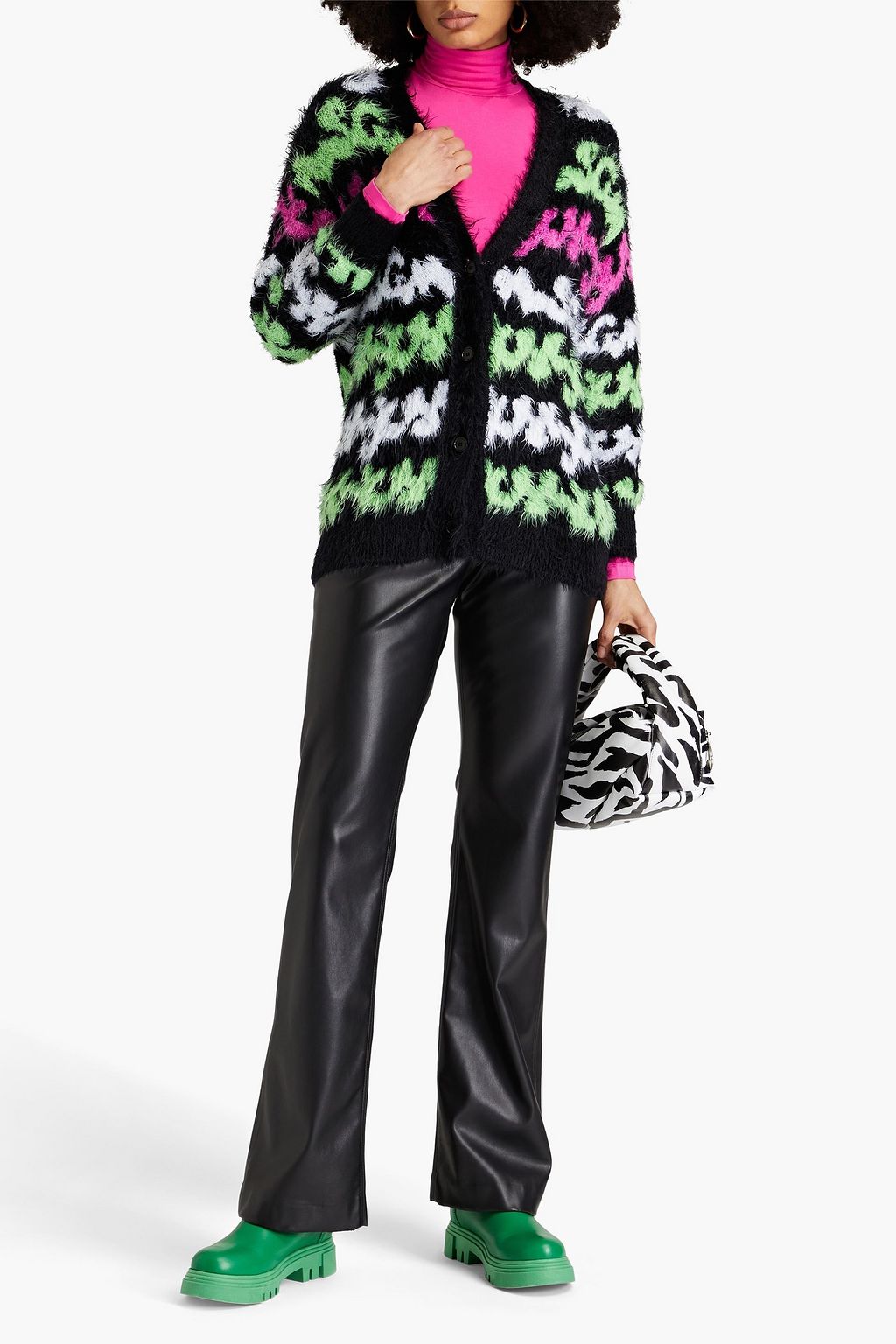 MSGM ブラッシュドインターシャニット カーディガン
