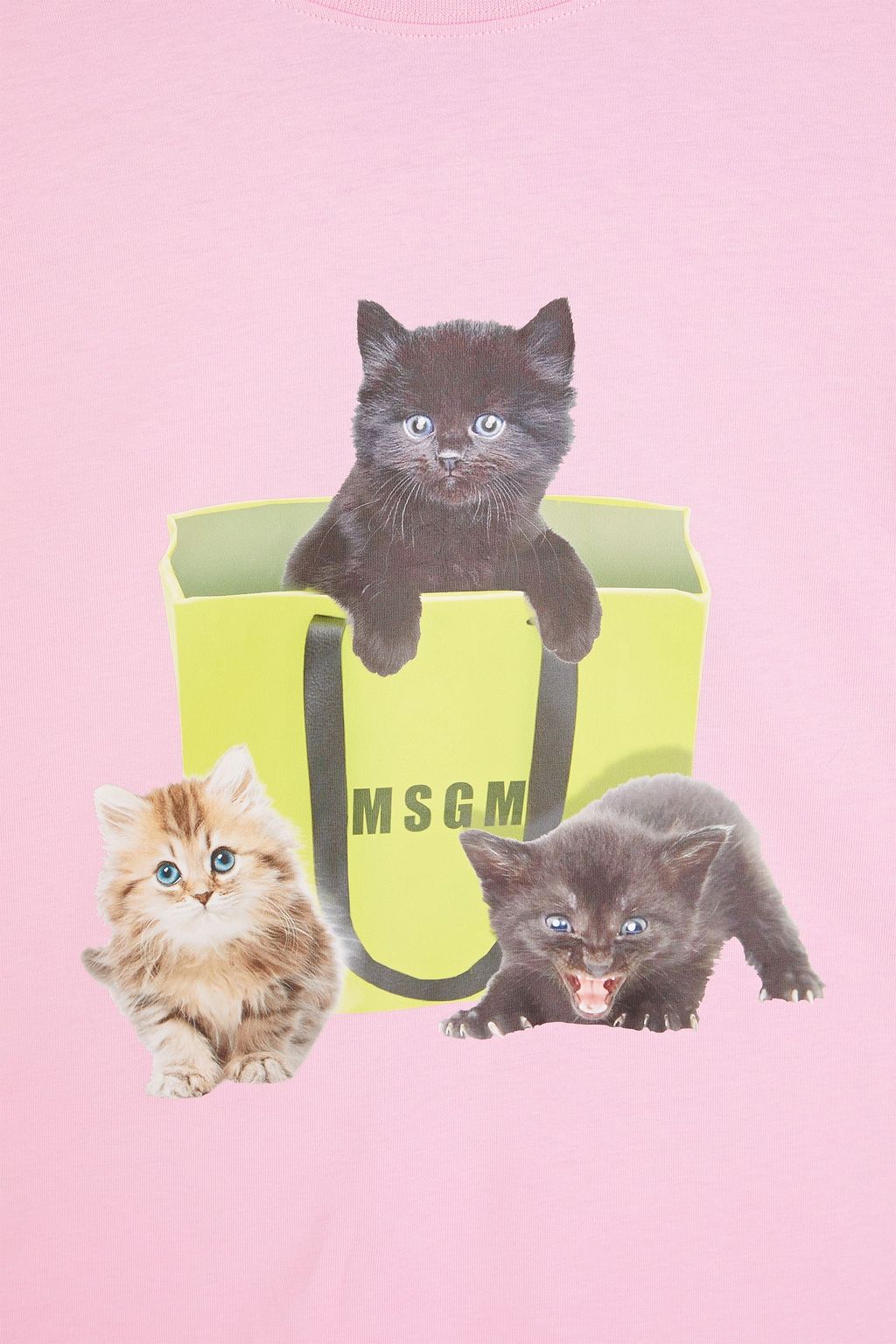 MSGM Printed cotton-jersey T-shirt