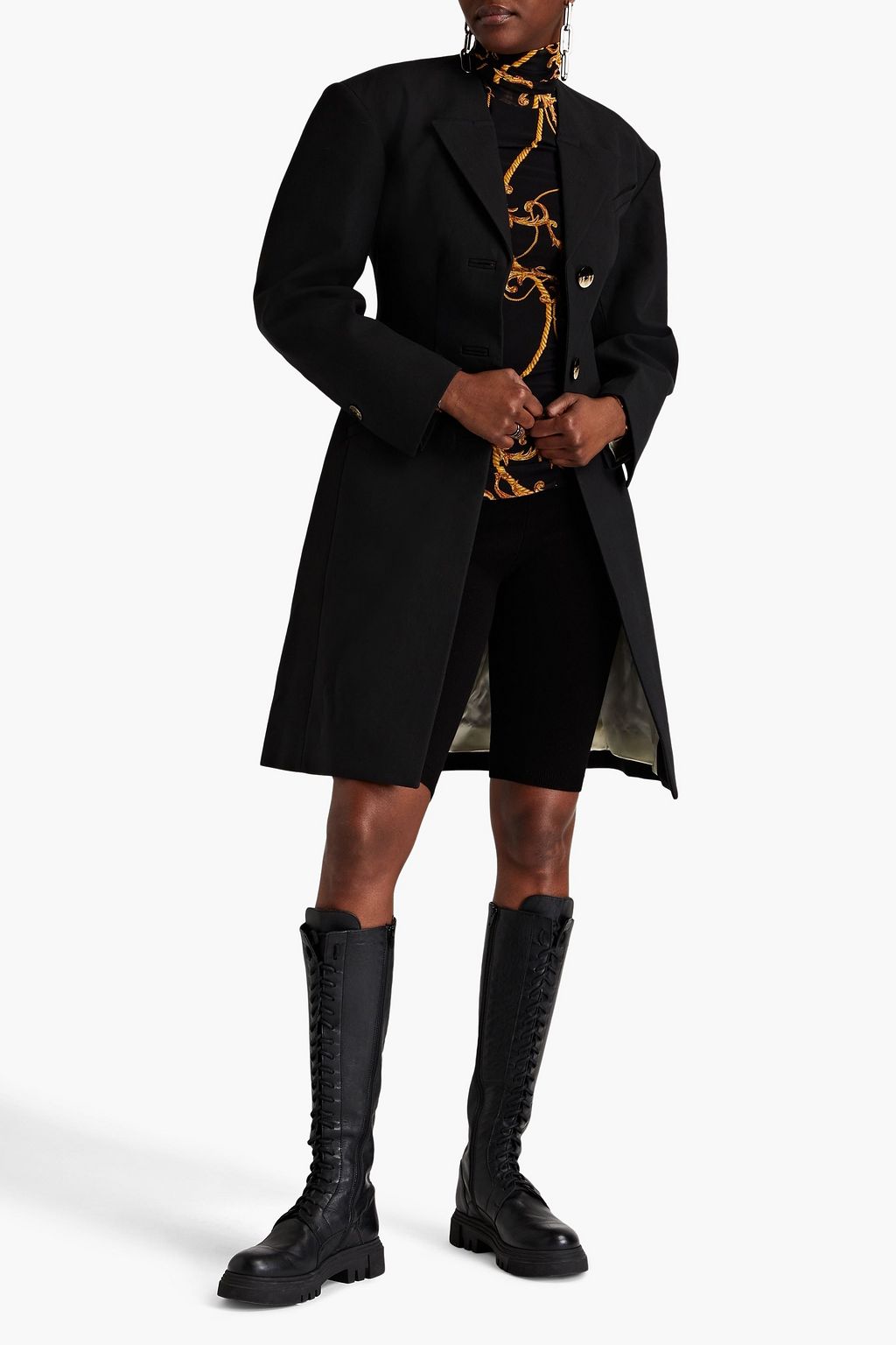 GANNI Crepe coat