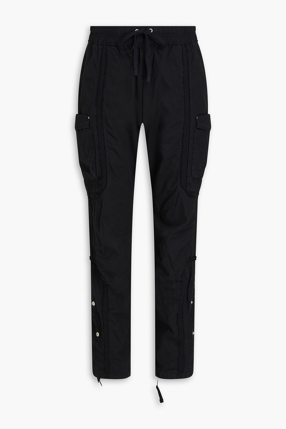 John Elliott Cotton Cargo Trousers In Black
