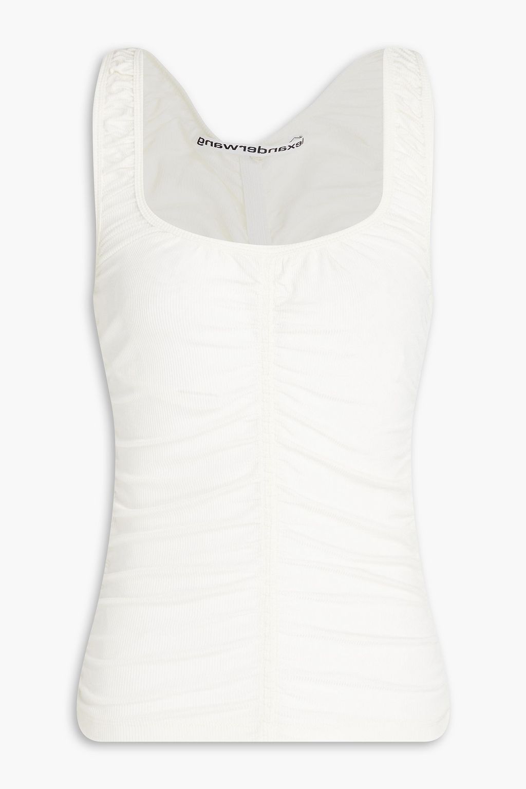 ALEXANDER WANG Ruched ribbed jersey tank