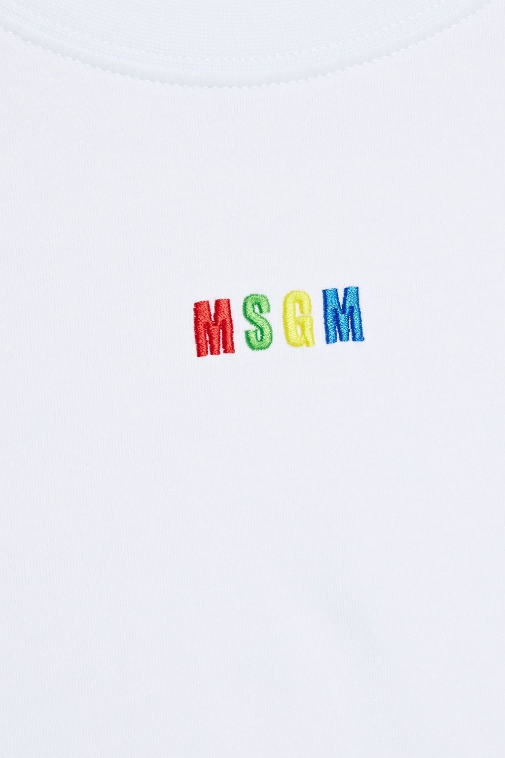 MSGM Embroidered cottonjersey Tshirt THE