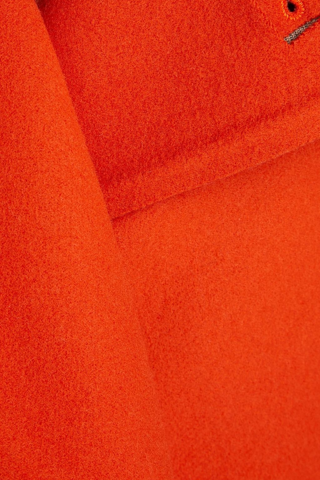 MAISON MARGIELA معطف طويل من الجوخ الصوفي بأجزاء من الساتان