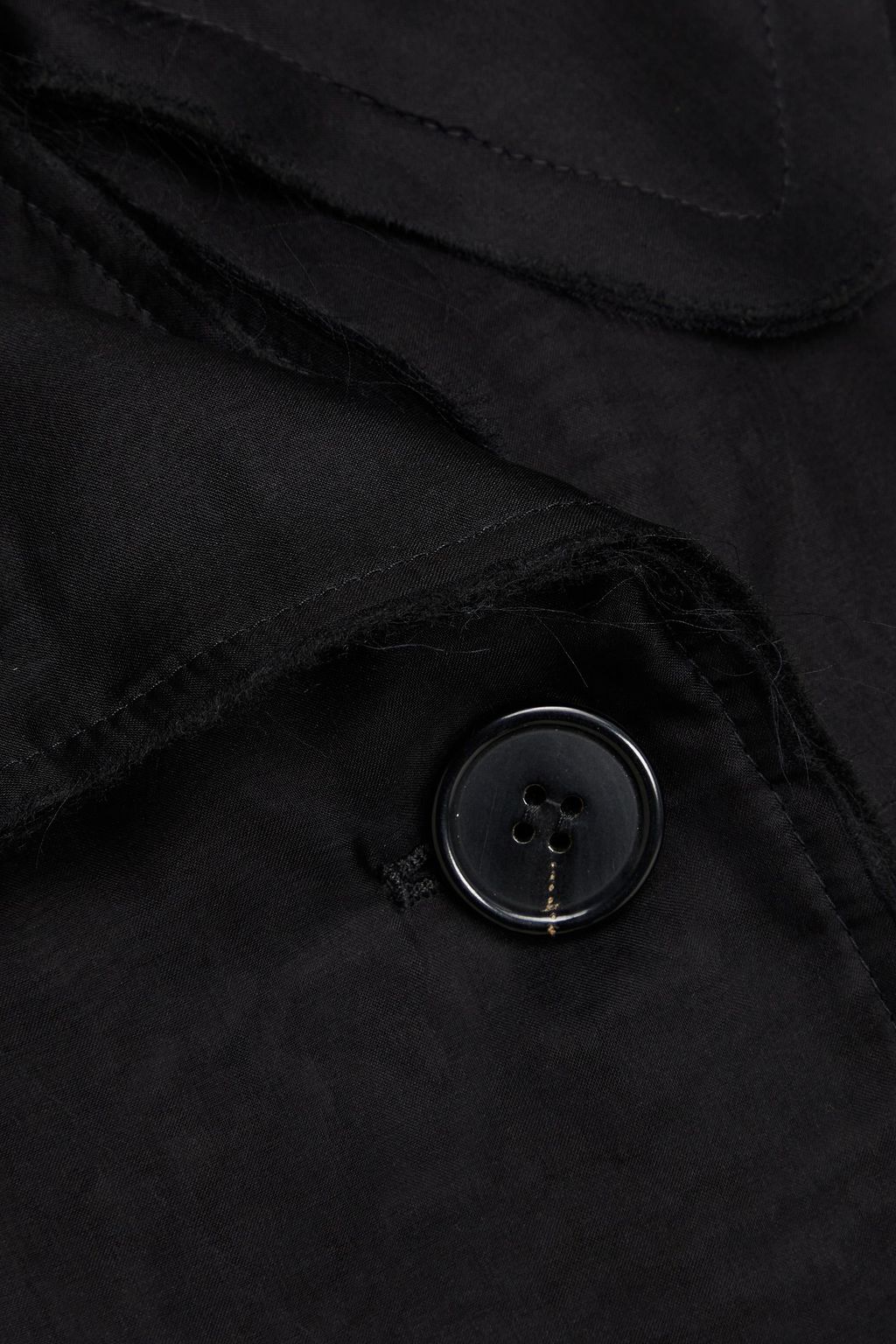 MAISON MARGIELA 더블 브레스티드 코튼 오간자 레이어드 재킷