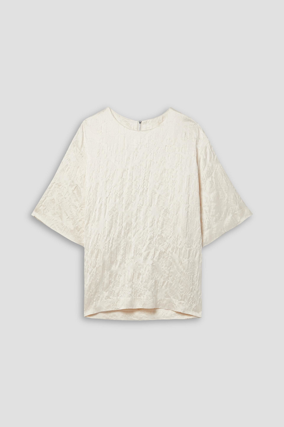 Partow Audrey Velvet Top In Cream