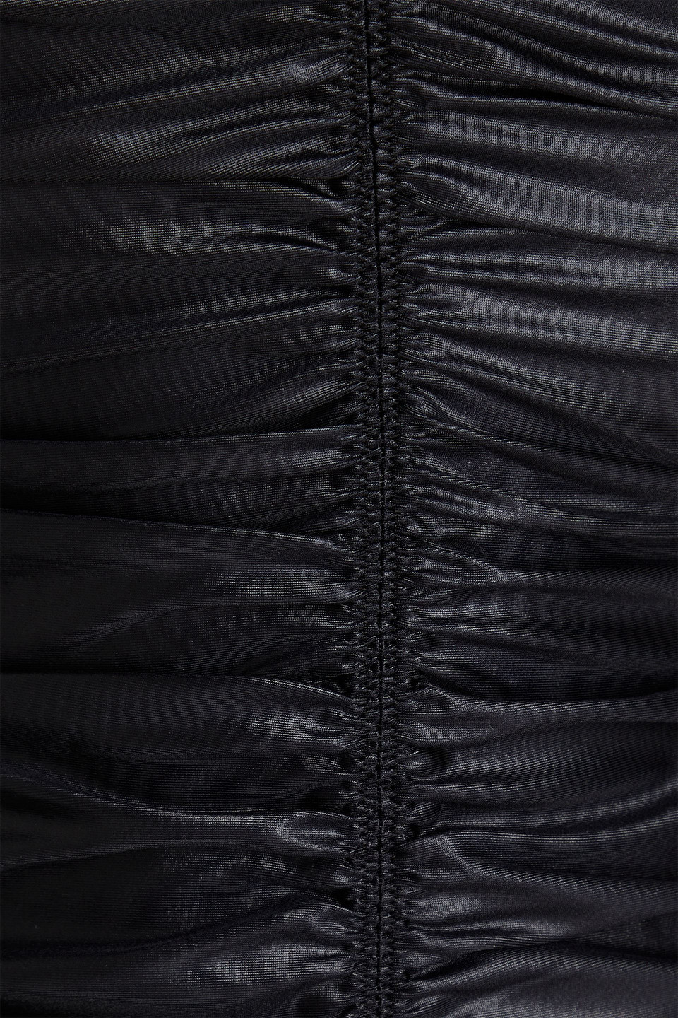 Alexander Wang Ruched Stretch-jersey Dress In Black