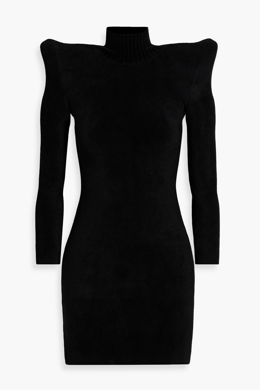 BALENCIAGA Chenille turtleneck mini dress | THE OUTNET