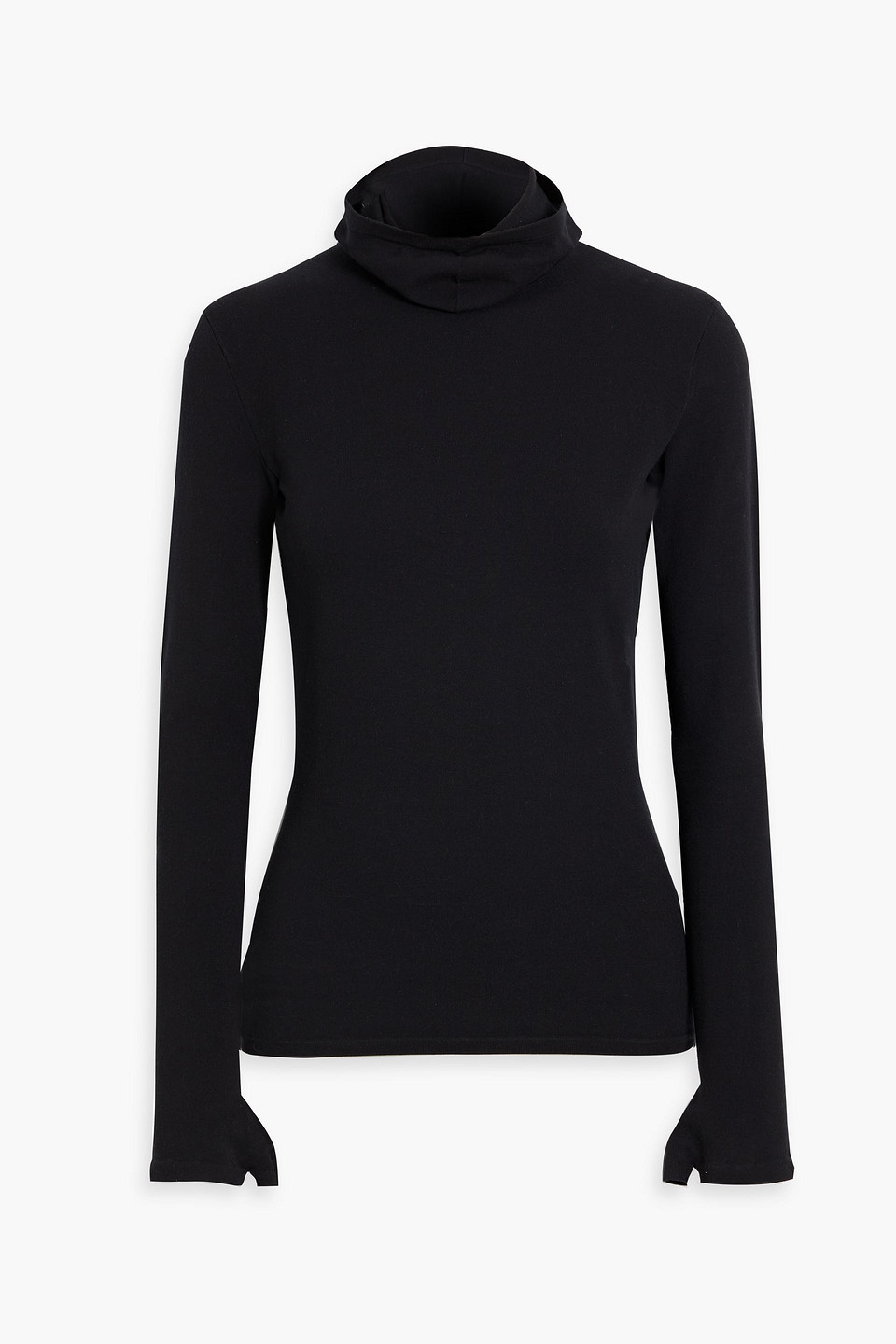 Balenciaga Modal-blend Turtleneck Sweater In Black