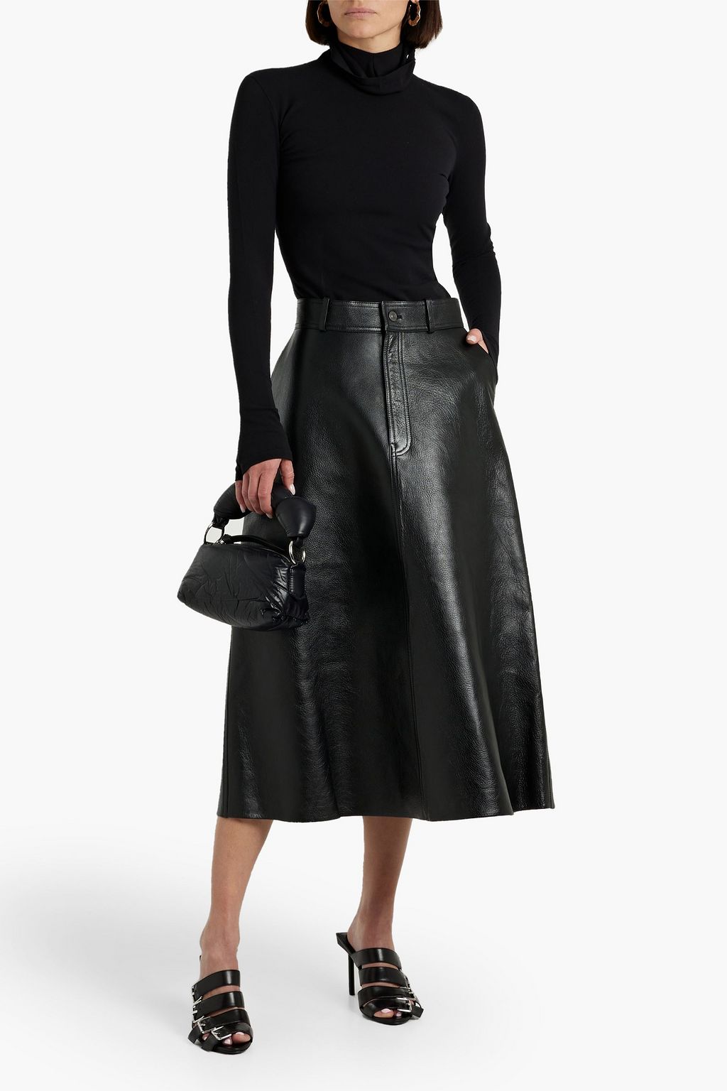 BALENCIAGA Modal-blend turtleneck sweater