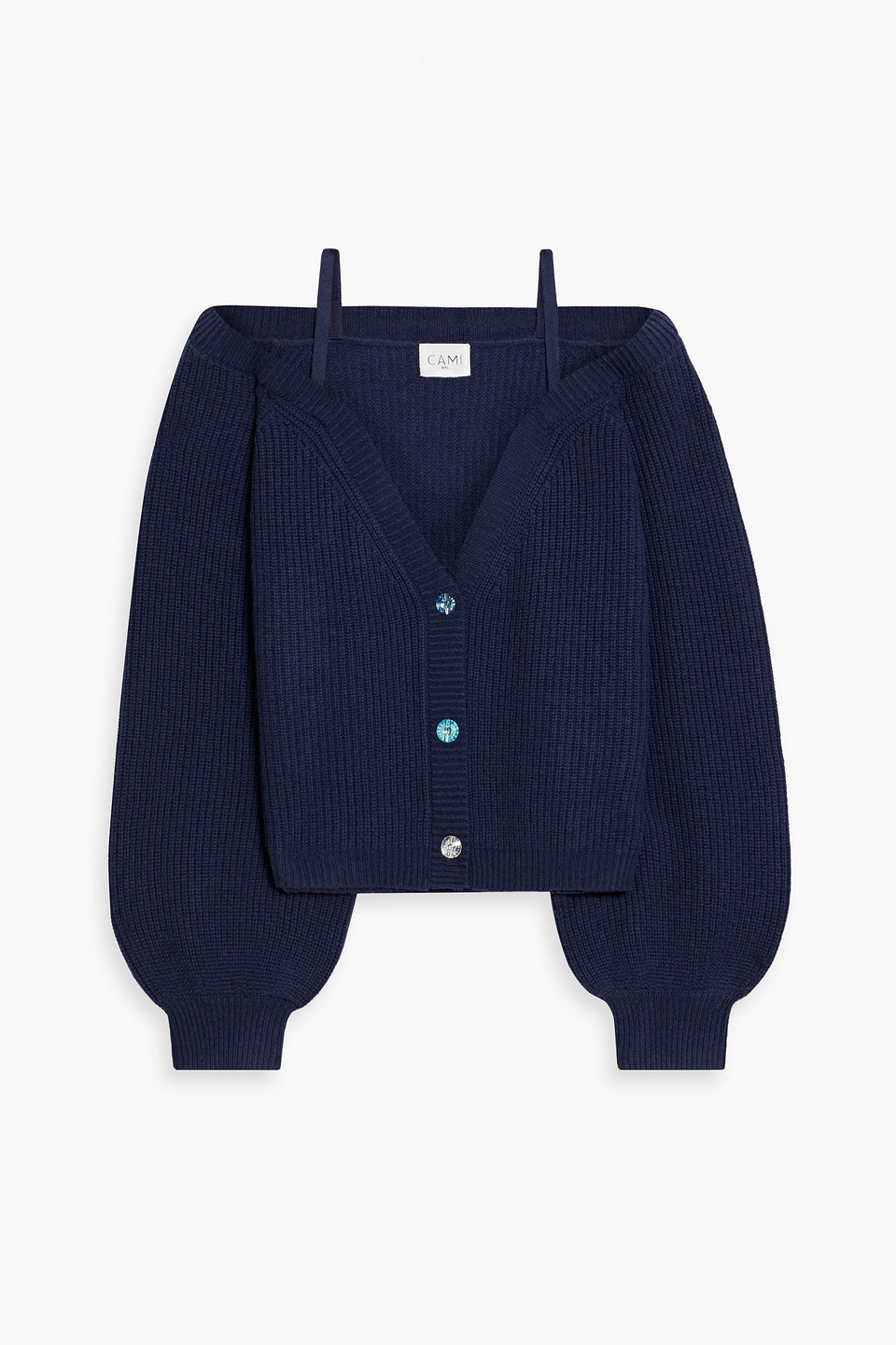 Cami NYC Elizabeth cold-shoulder merino wool cardigan