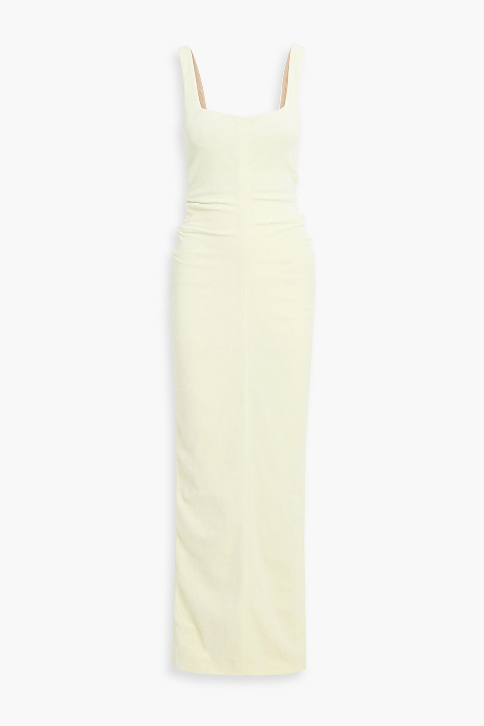 Alexander Wang Cotton-blend Chenille Maxi Dress In Pastel Yellow