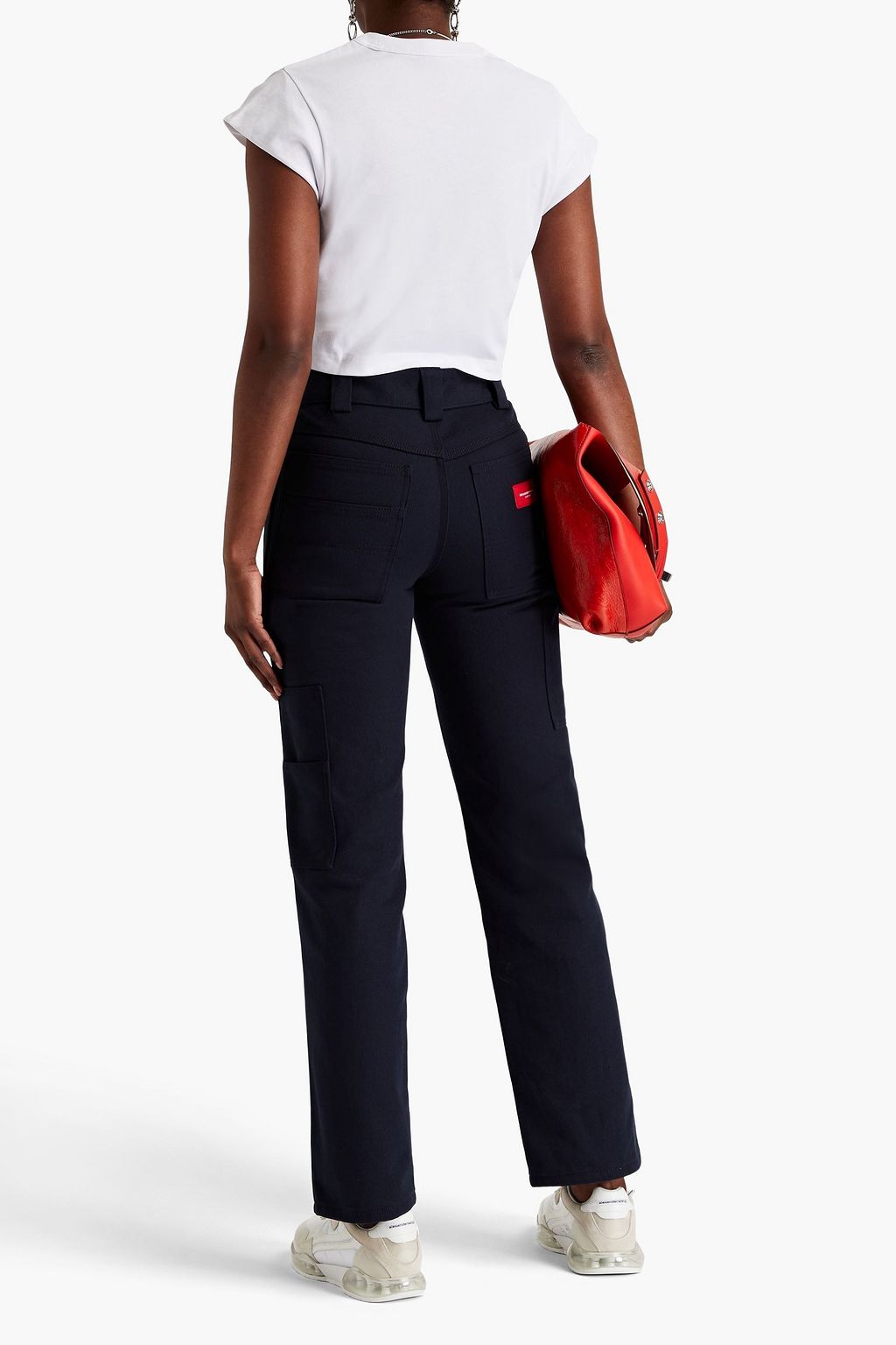 ALEXANDER WANG Mid-rise straight-leg jeans