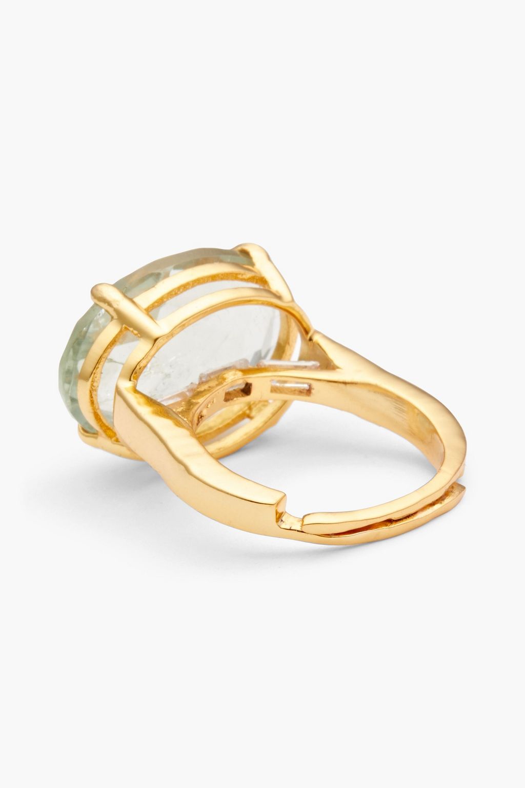 BOUNKIT 14-karat gold-plated amethyst ring