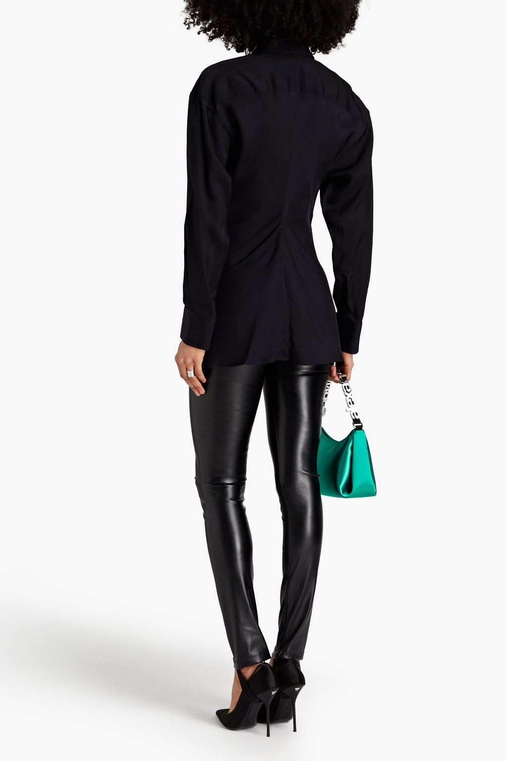 ALEXANDER WANG Ruched twill shirt