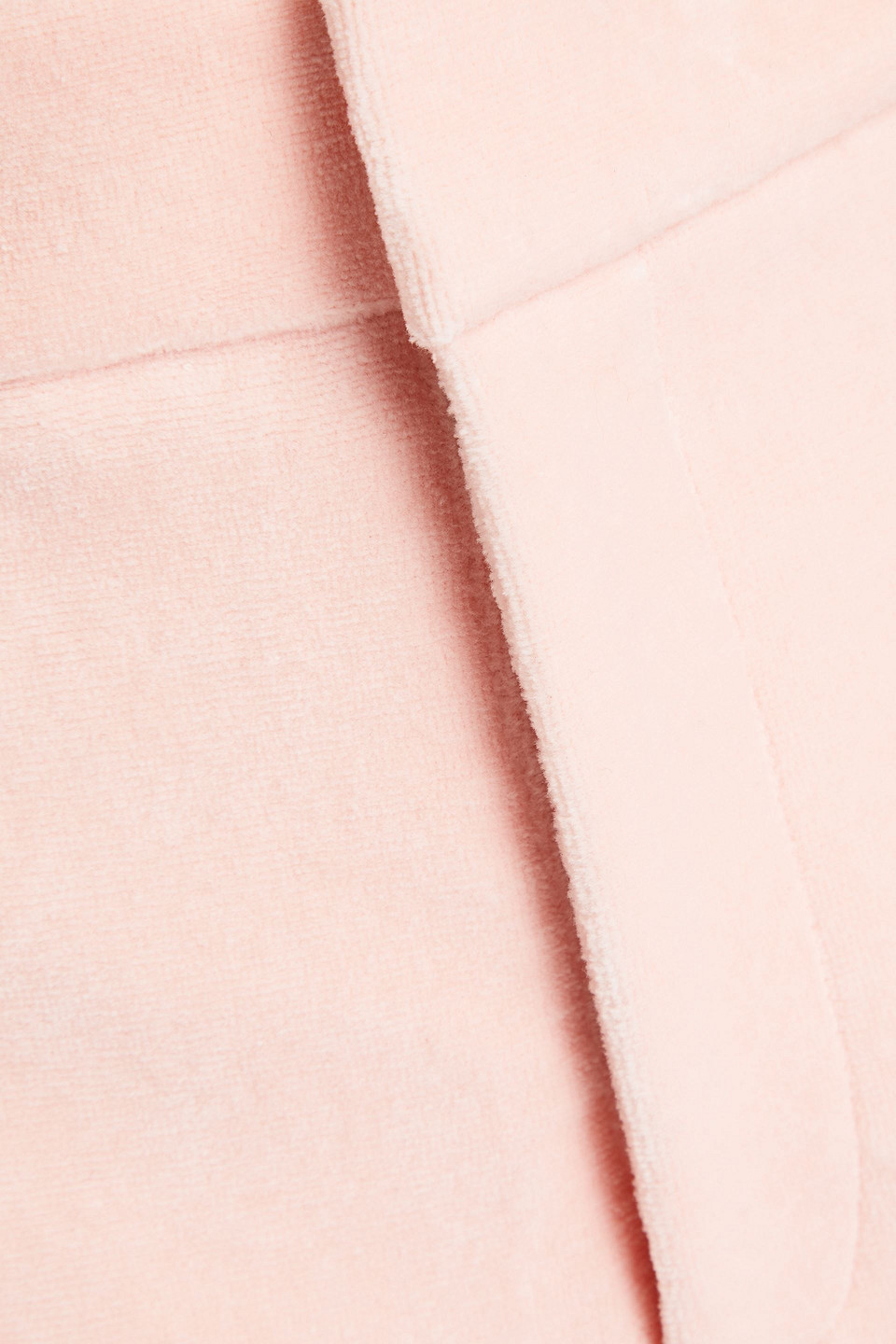 Alexander Wang Cotton-blend Velour Bootcut Pants In Baby Pink