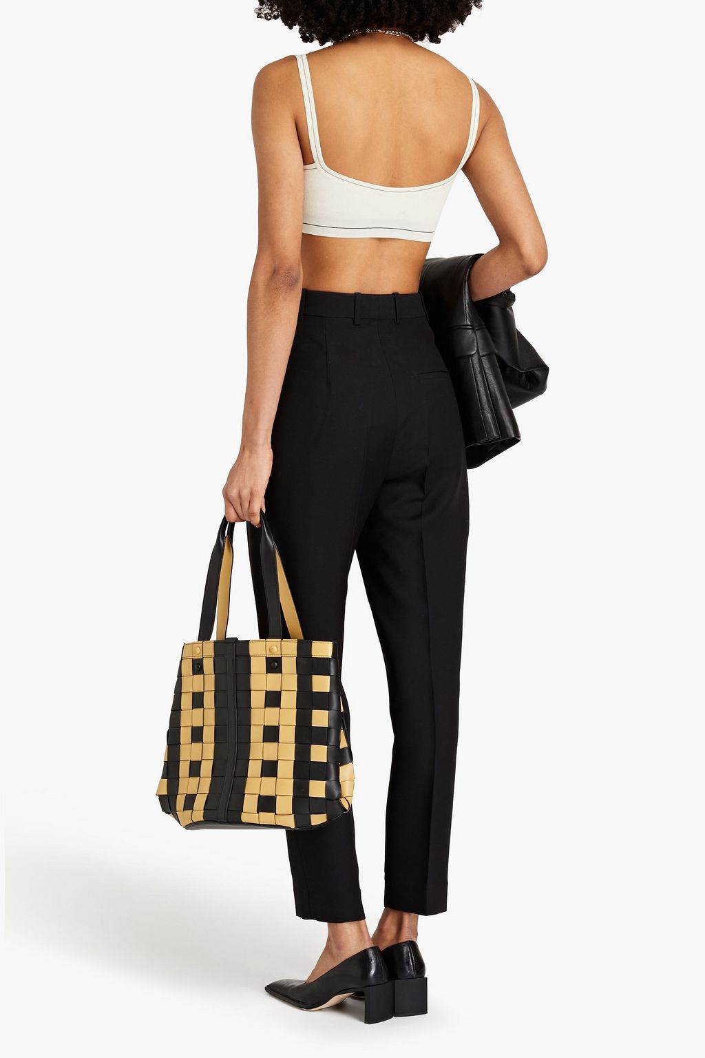 KHAITE Magdeline pleated twill tapered pants