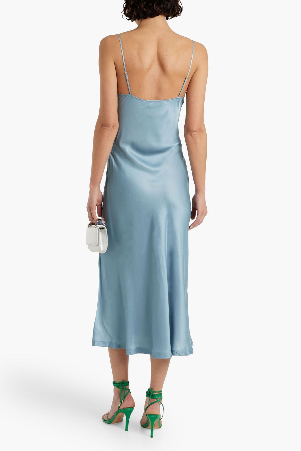 SIMKHAI Eliza cutout satin midi dress