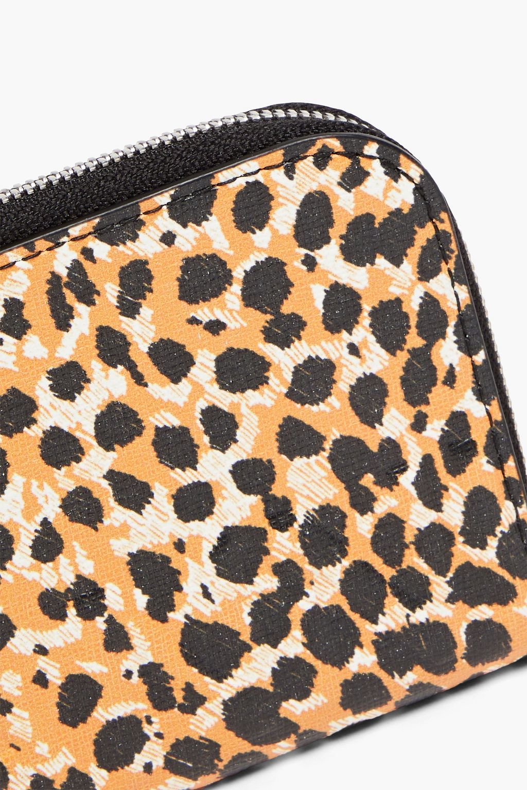 GANNI Printed leather wallet