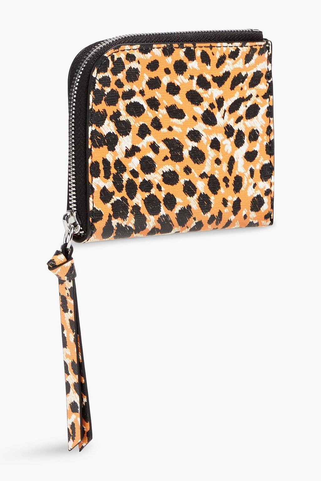 GANNI Printed leather wallet