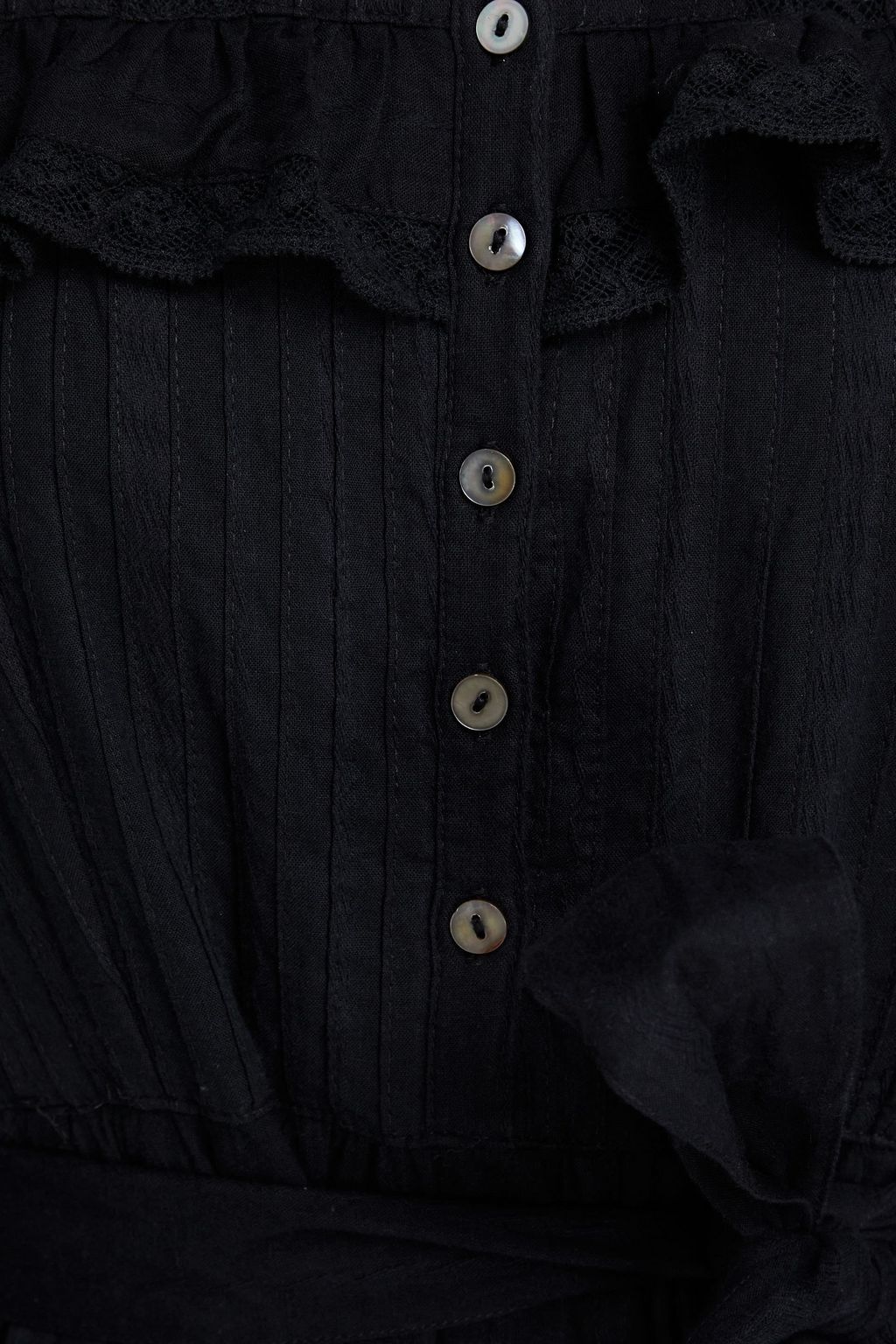 LOVESHACKFANCY Wainscott ruffled cottonjacquard maxi dress THE