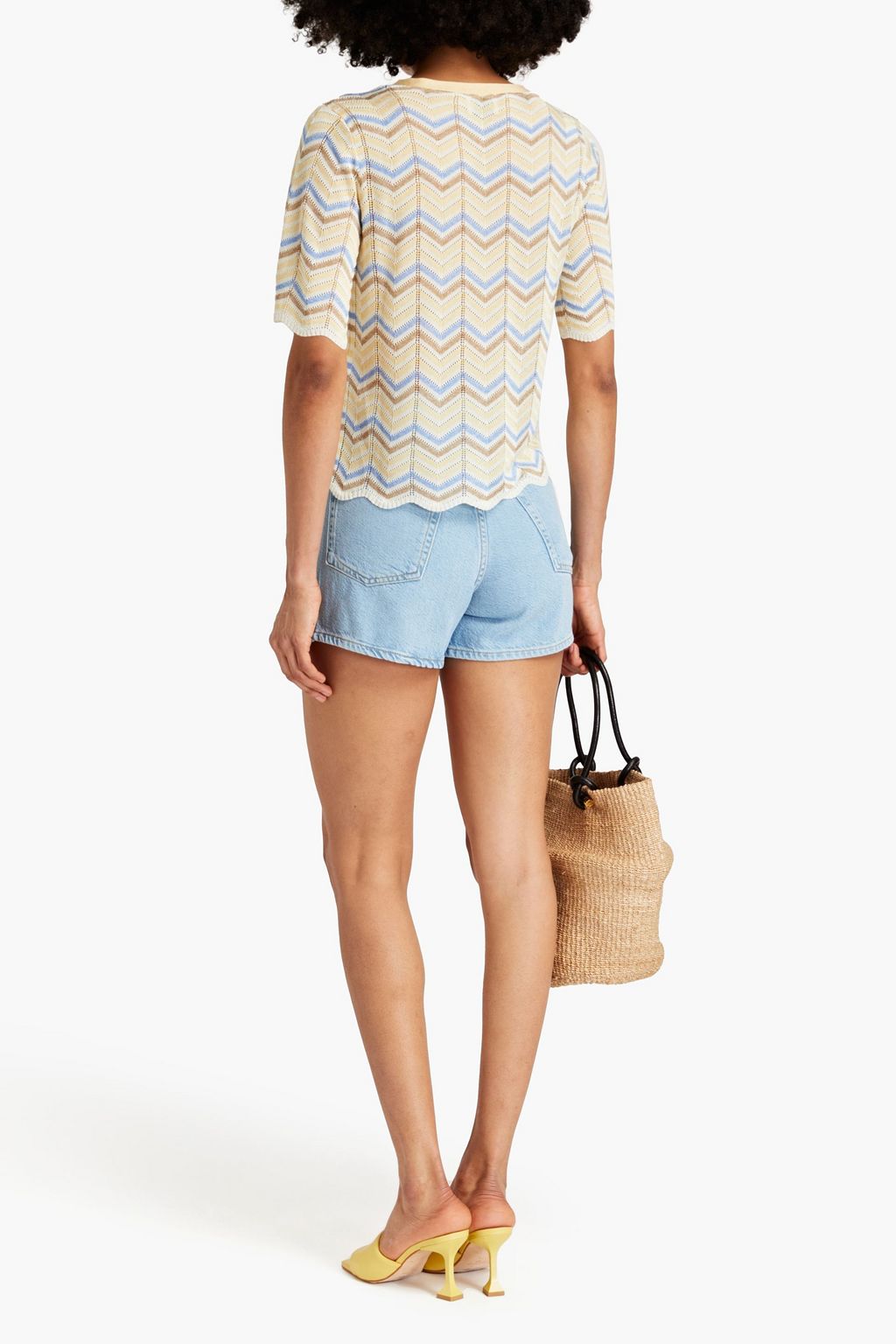 CLAUDIE PIERLOT Pointelle-knit cardigan