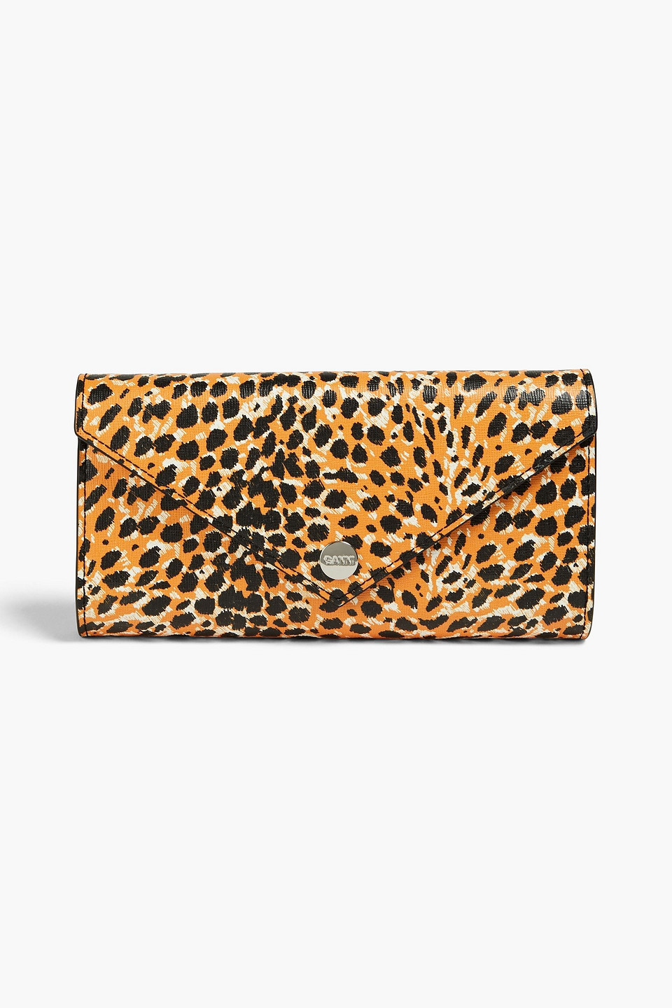 Ganni Printed Leather Wallet