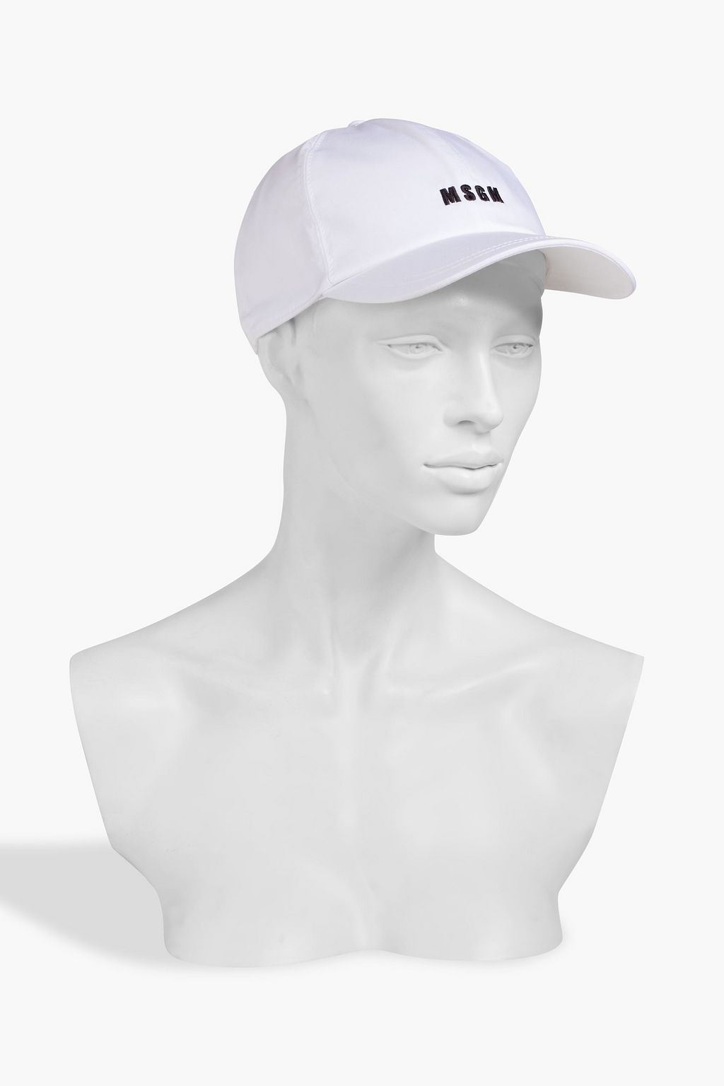 MSGM Embroidered cotton-twill baseball cap