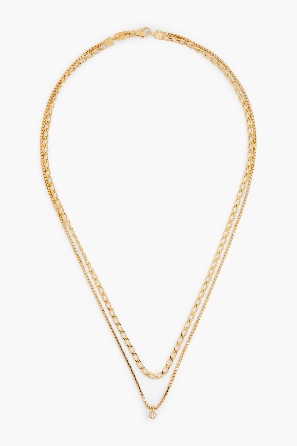 CORNELIA WEBB 24 karat gold plated Siamite necklace THE OUTNET