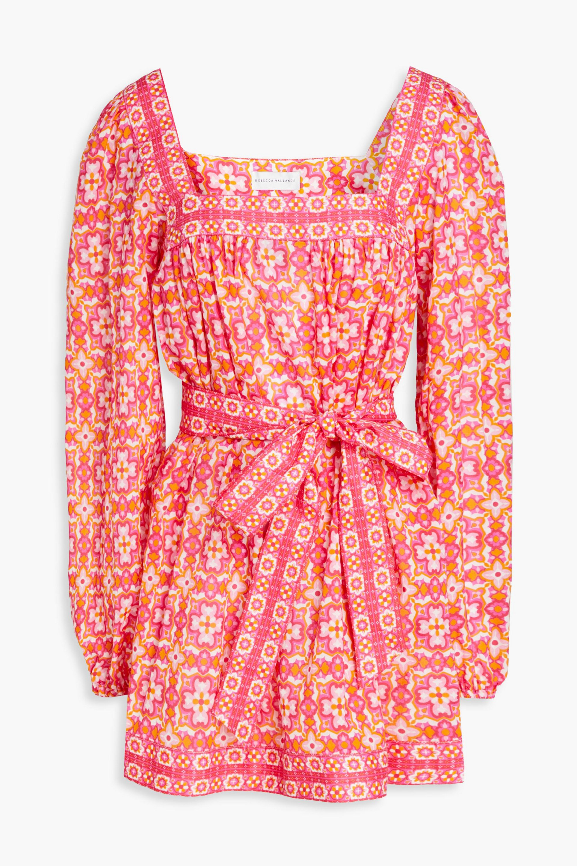 Rebecca Vallance Serafino printed cotton-voile mini dress