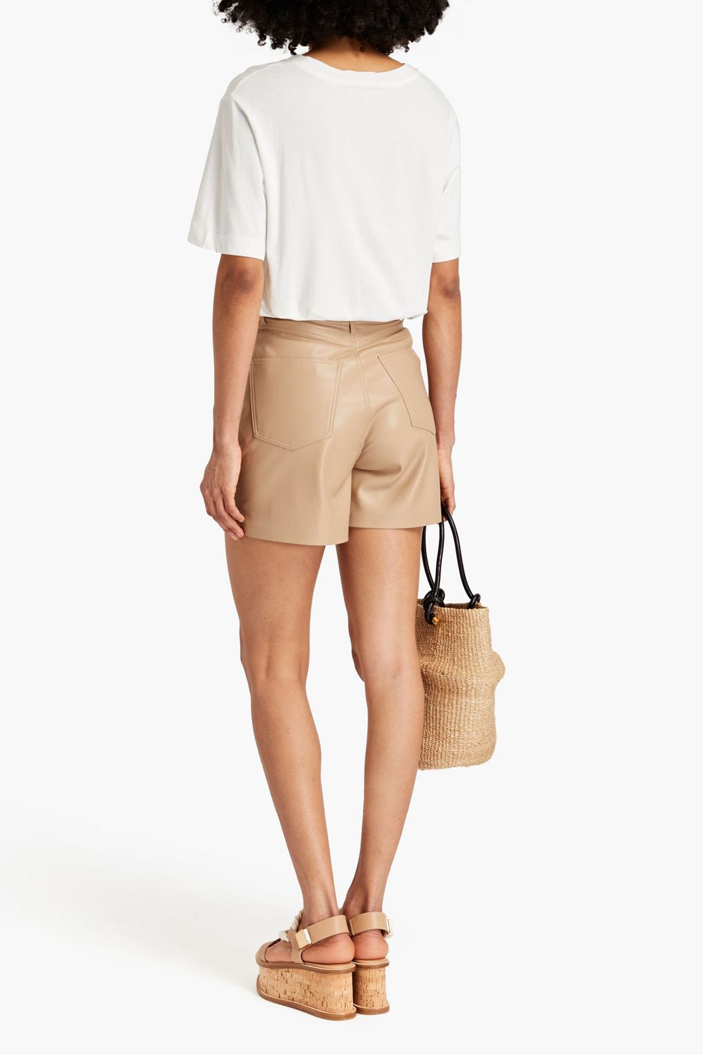 CLAUDIE PIERLOT Embroidered modal and cotton-blend jersey T-shirt