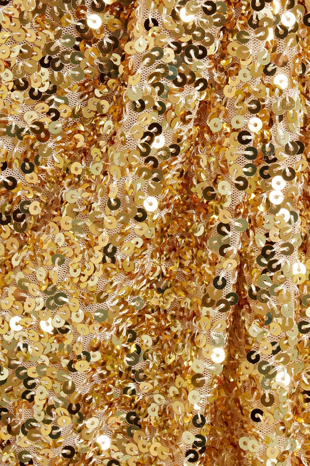 BADGLEY MISCHKA فستان متوسط الطول من التول بتصميم ملموم مزين بالترتر