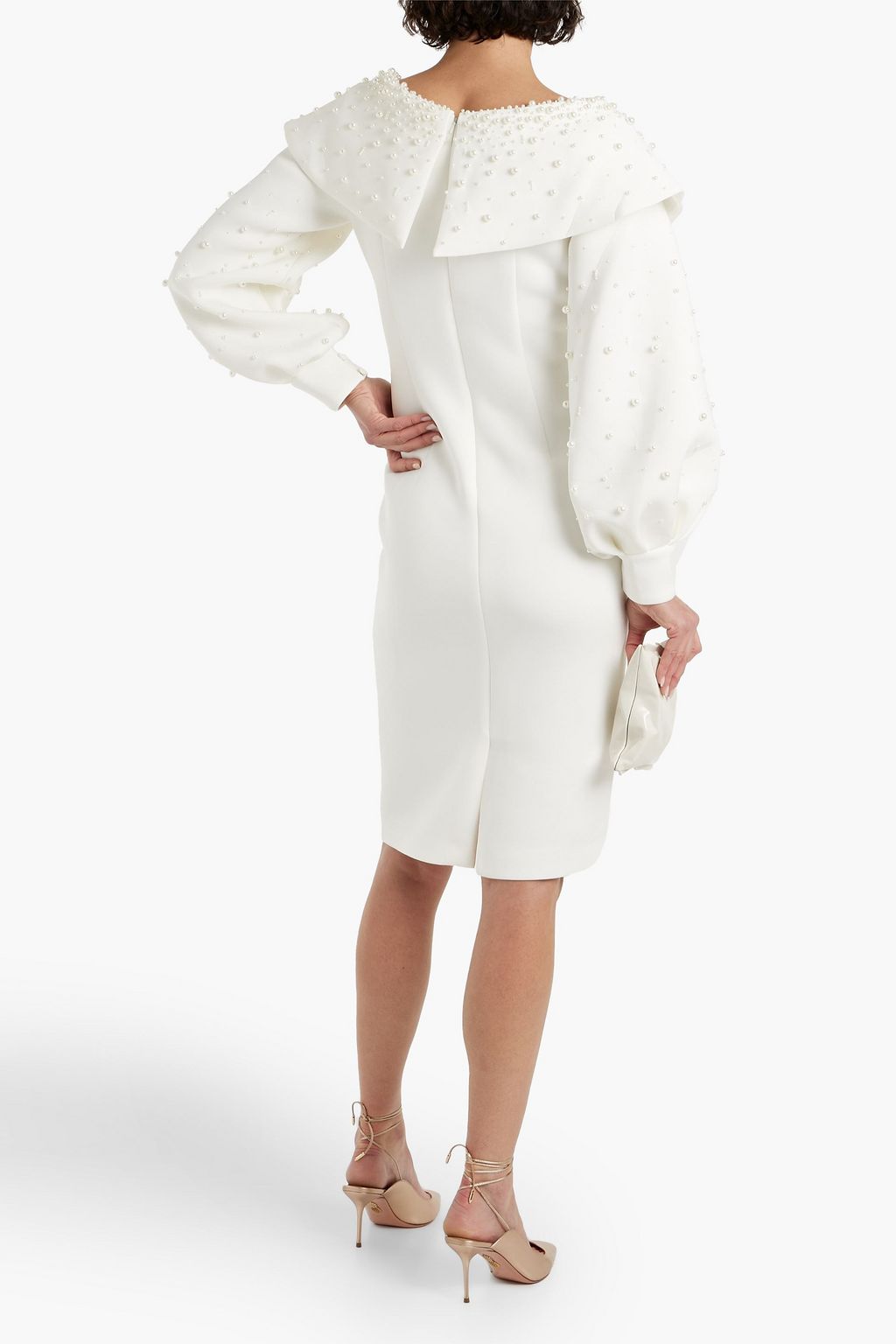 BADGLEY MISCHKA Kleid aus Scuba mit Verzierung